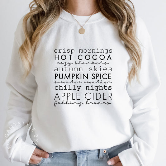 Autumn Sweatshirt, Fall Sweatshirt, Pumpkin Sweatshirt, Halloween Sweatshirt, Pumpkin Spice Shirt, Pumpkin Sweater, Unisex Sweatshirt
